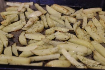 картошка фри в духовке - приготовление дома
