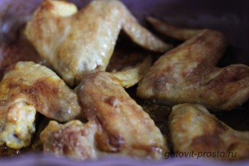 Маринованные куриные крылышки в духовке – рецепт с фото этапов приготовления