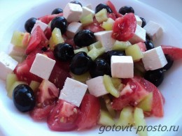 Легкий салат греческий – рецепт классический с фото процесса приготовления